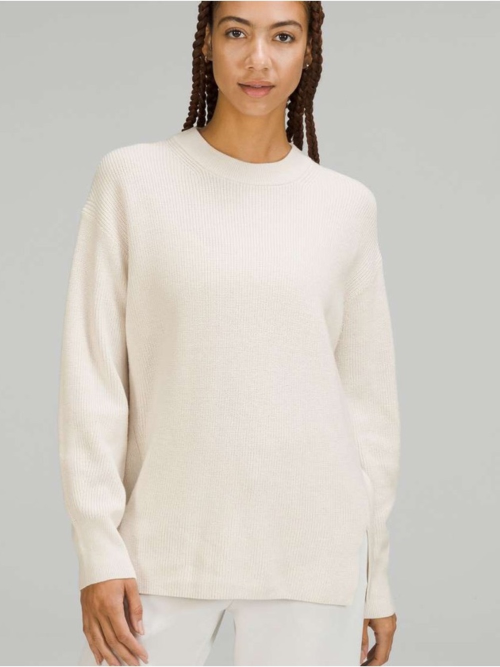 Lululemon Women’s Merino Wool-Blend Ribbed Crewneck Sweater